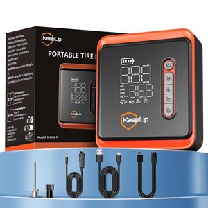 Tire Inflator Portable Air Compressor -Upgraded Air Pump for Car Tires with T...