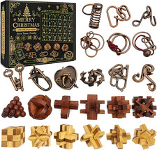 Advent Calendar 2026 Brain Teaser, Teens Adults 24 Days Christmas Countdown