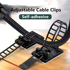 Cable Organizer Clips Self Adhesive Wire Holder Cord Winder USB Charger