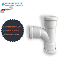 Pushfit White Waste Pipe Fitting 32mm 40mm Plumbing Connector Push Fit