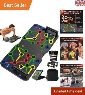 20-in-1 Faltbares Liegestützbrett für All-in-One Heimfitness & Krafttraining