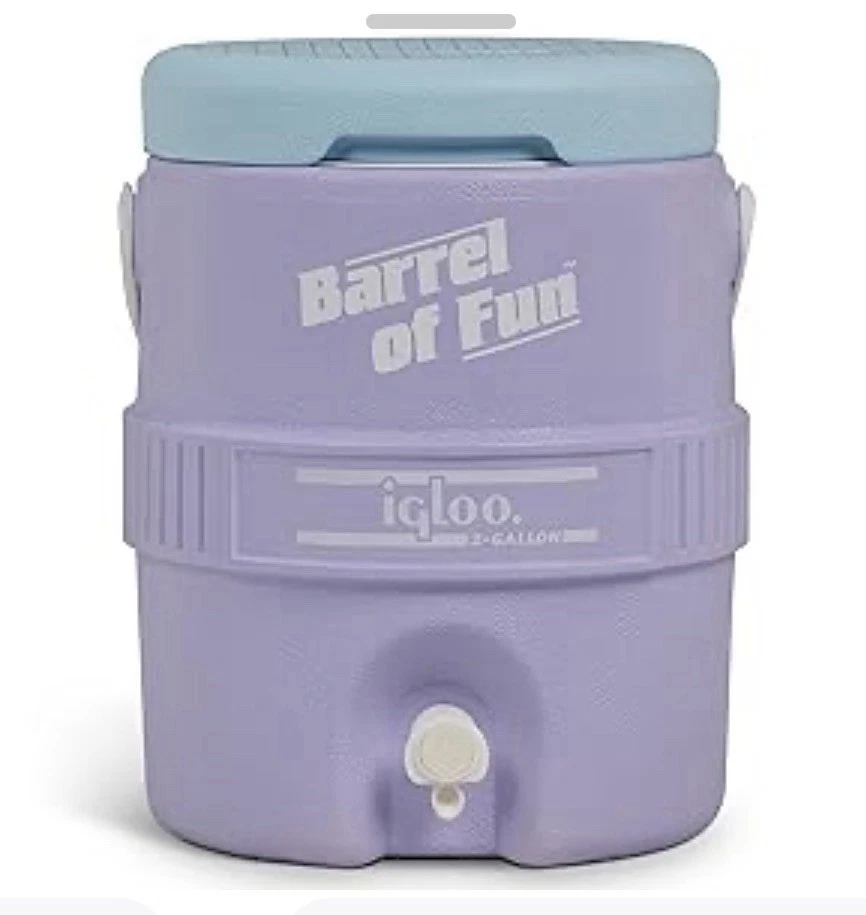 IGLOO 2 Gallon Seat Top Sports Beverage Water Cooler Spigot Retro Lilac
Opens in a new window or tab