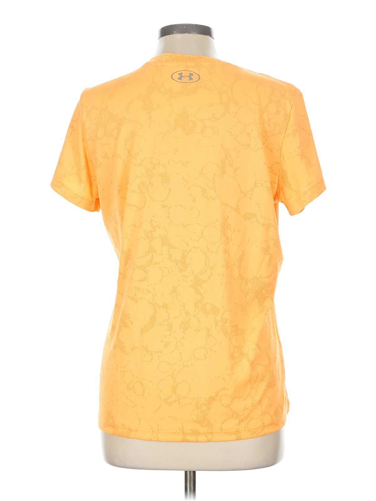 Under Armour Women Yellow Active T-Shirt L thumbnail 2