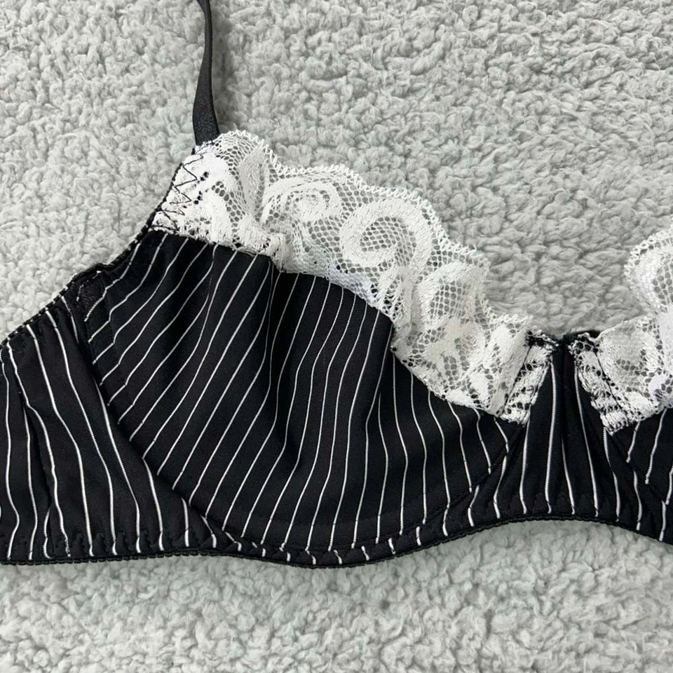 Dreams By Baci Sujetador Grande Balconette Sujetador 1249 Rayas LAce Lencería Foto 2 de 4