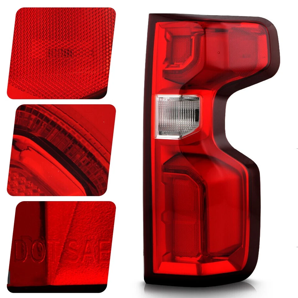 LED Tail Light For 2019-2025 Chevy Silverado 1500 w/Reverse Bulb Passenger Side Foto 4 de 4