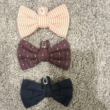 Little Mister Boys Adjustable Cotton Bow Tie Set Multicolor Striped Polka Dot