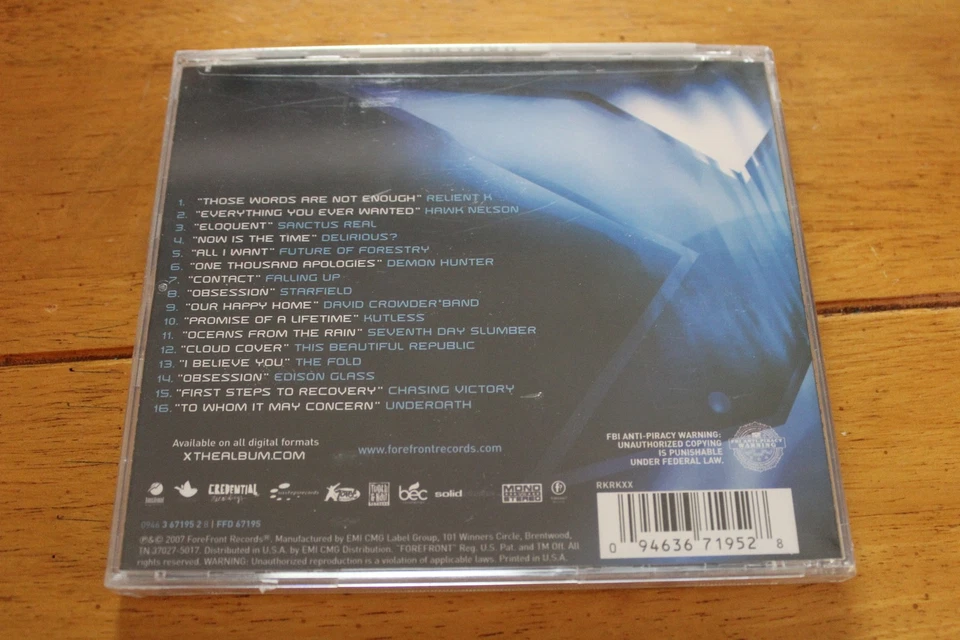 X Worship 2007 CD Christian Rock Various Artists Relient K Kutless David Crowder Foto 2 de 2