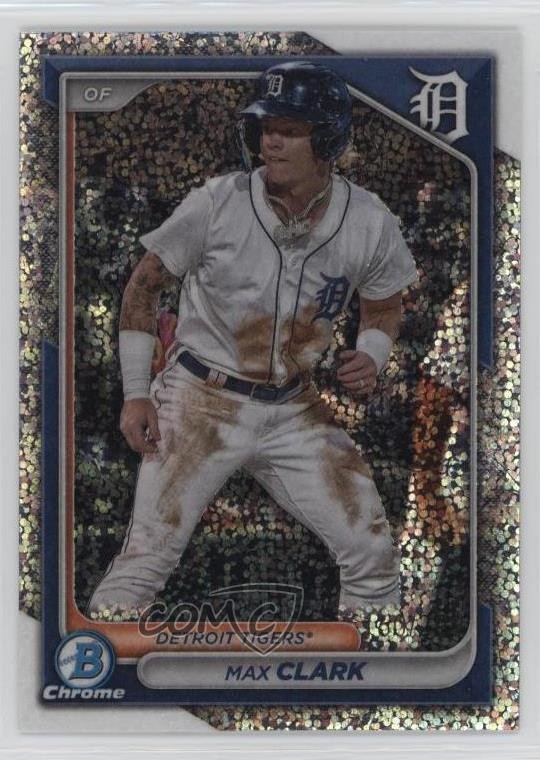 2024 Bowman Chrome Prospects Speckle Refractor 56/299 Max Clark #BCP-74 1e8e