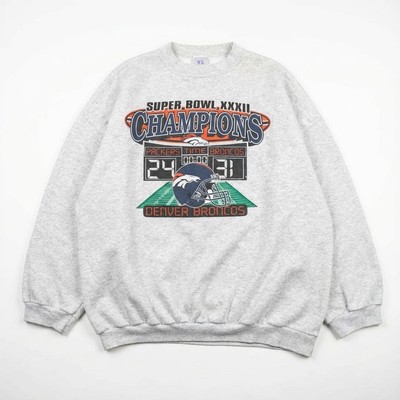 NFL Denver Broncos Super Bowl XXXII 32 Champions Sweater Grau 3XL Playoffs