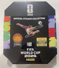 PANINI Soccer FIFA WORLD CUP 2026 Sticker Stadium Box 40 Packs Hard Cover Album