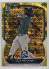 2023 Bowman Chrome Sapphire Edition Prospects Yellow 36/50 Lazaro Montes 01nw