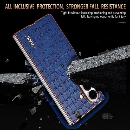 Für Samsung Galaxy Z Fold7 Fold6 Fold5 4 Krokodilleder Stoßfest Case Hülle - Bild 3 von 17