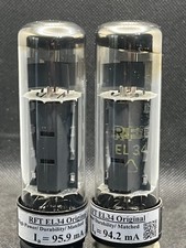 RFT EL34 6CA7 Matched Pair / Cheap - Tested - Reliable Real Test In Photo