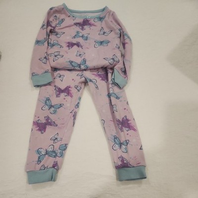 Girls Sleep On It Super Soft 2 Pc Heart Snug Fitting Shirt & Pants Pajamas Sz 3T