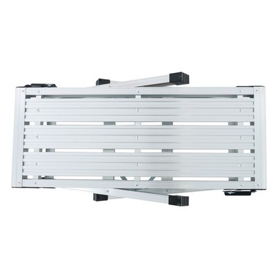 Aluminum Step Stool 330lbs Non-slip Folding Work Platform Drywall Ladder