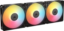 Image of Corsair RS120-R ARGB 120mm PWM Reverse Flow Fan Pack of 3 Black