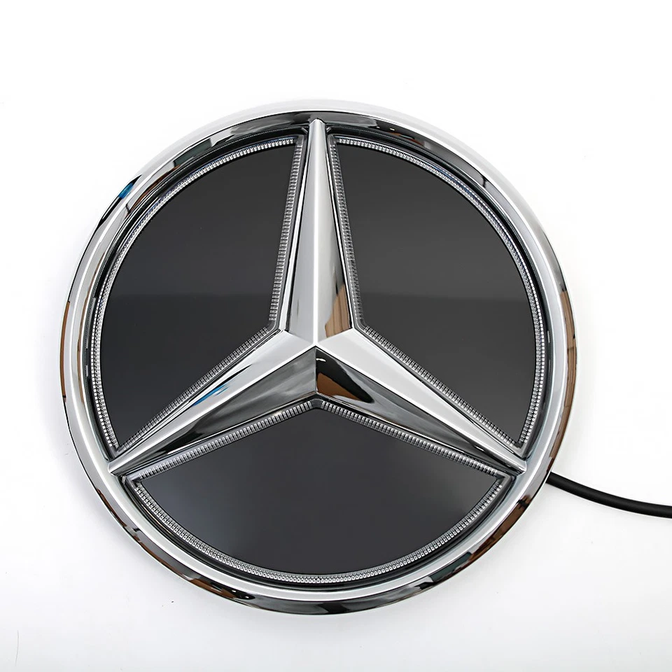 Led Light Chrome Grill Star Emblem Fit For Mercedes-Benz W205 A200 CLA200 CLA250 Foto 2 de 4