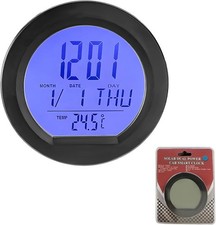 Car Digital Thermometer Clock, Solar Powered Dashboar Color: Solar Smart Clock