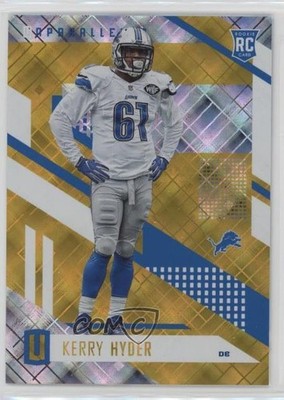 2017 Panini Unparalleled Yellow /199 Kerry Hyder #131 Rookie RC 0q3