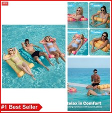 3 Pack Inflatable Pool Floats Water Hammock for Swimming Outdoor Lake Fun