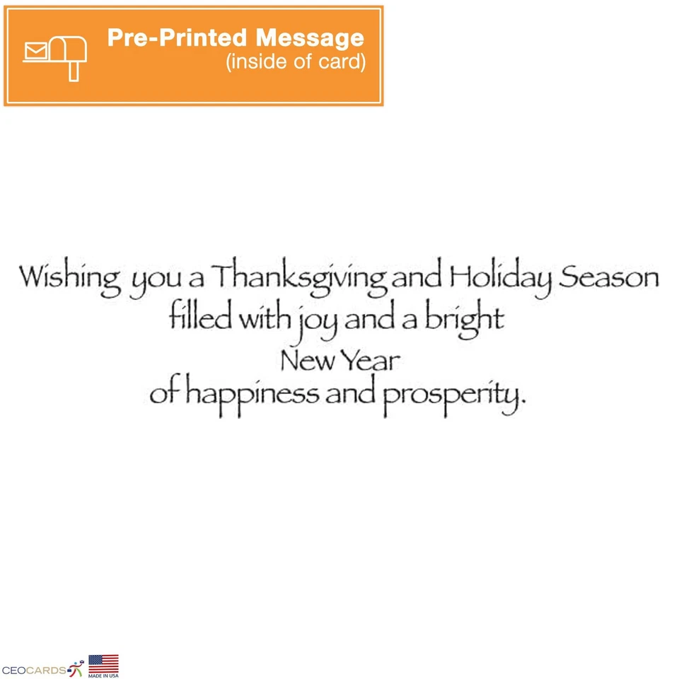 Thanksgiving Cards for Business & Family (Harvest Table Place Setting) Greeti... - Image 4 of 4