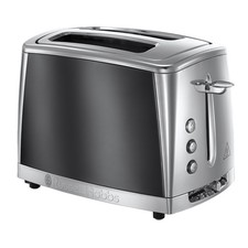 Image of Russell Hobbs 2 Slice Toaster Luna Grey Lift & Look & Faster Toasting - 23221
