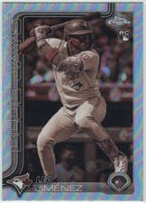 2025 Topps Chrome #276 Leo Jiménez Sepia Rookie RC Blue Jays