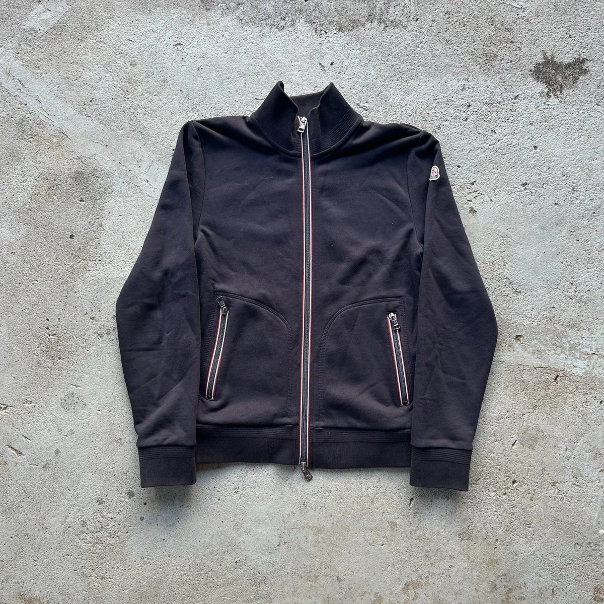 ジャケット・アウター MONCLER Tailored Jacket MAGLIA Wappen Men's Moncler Maglia Cardigan Track Jacket Navy Blue Size M | eBay