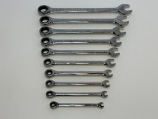 Craftsman Tools Nos New Full Polish 10pc A-af Sae Ratcheting Wrench Set 14-34
