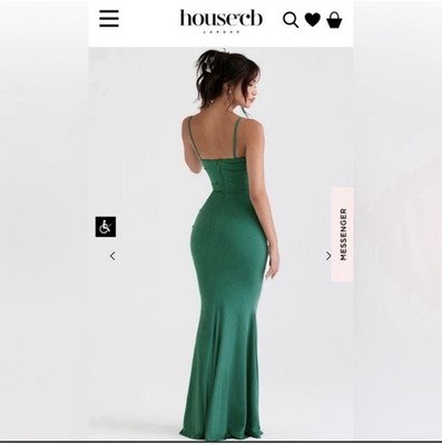 green dress house of cb The Persephone Dress | Emerald Green