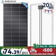 200W Solar Panel Mono 12V Battery Charge RV PV Home Off-Grid Battery Power Grid