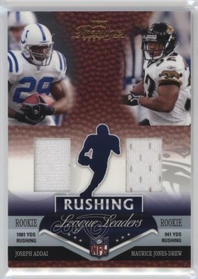 2007 Playoff Prestige Materials /250 Joseph Addai Maurice Jones-Drew #LL-17 r9d