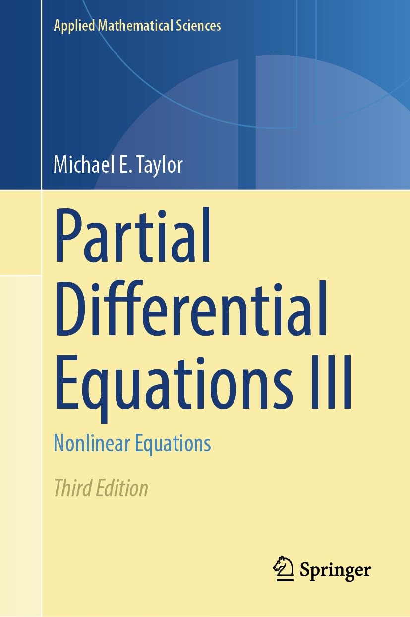 Partial Differential Equations III: Nonlinear  by Michael E. Taylor HARDBACK - Image 4