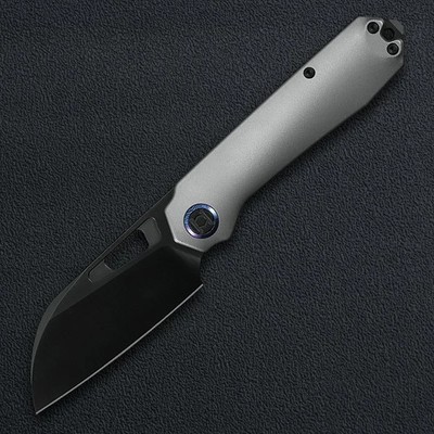 Kunwu Knives Framelock Folding Knife 3.5'' Vanax Steel Blade Titanium Handle