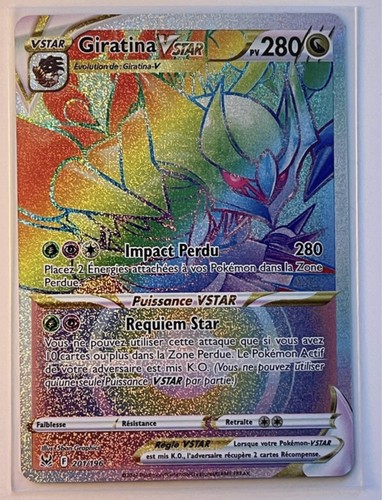 Carte Pokémon Giratina VSTAR 201/196 Secrète Full Art - EB11 Origine Perdue