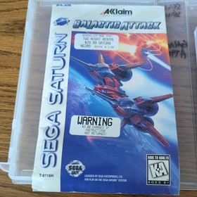 Galactic Attack (Sega Saturn 1995) -  Game and Manual Only - Tested