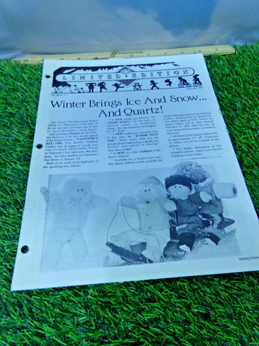 XAVIER ROBERTS news and info CABBAGE PATCH  LIMITED EDITION JAN 1990