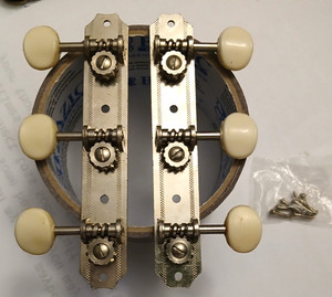 Vintage Kluson Classical Guitar Tuners Set Tuning Pegs Aluminum Barrels Gibson