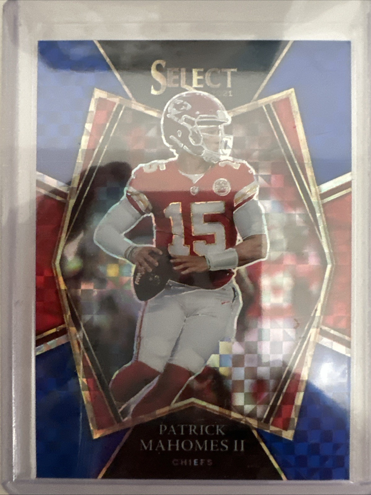 2021 Panini Select Patrick Mahomes II /149 Blue Prizm Premier Level #102 Chiefs