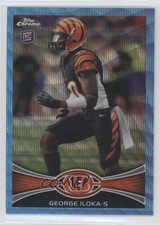 2012 Topps Chrome Blue Wave Refractors George Iloka #BW-205 0a1