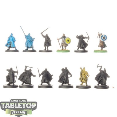 HdR Figuren - Gut - 12x Warriors of Rohan klassisch - teilweise bemalt
