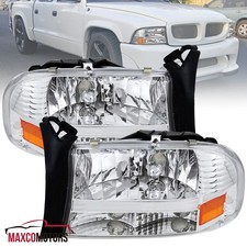 Fits 1997-2004 Dodge Dakota 1998-2003 Durango 1pc Style Headlights Leftright
