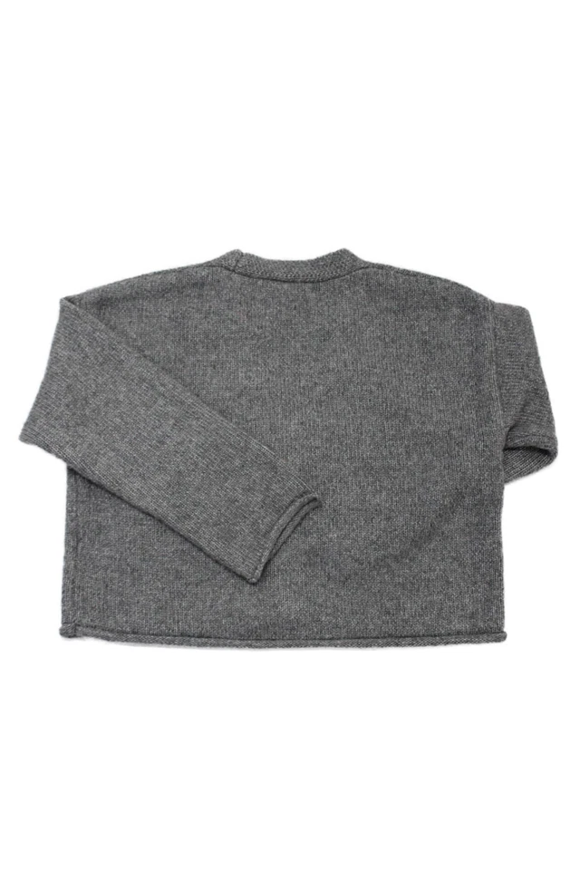 Zara Girls Long Sleeve V-neck Button Cardigan Sweater Gray Size 6-7Y - Image 4 of 4