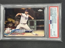 Marketplace image: Clayton Kershaw 2018 Topps Chrome Sapphire Superfractor PSA 6 Dodgers #2 1/1