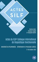 Dimitra Delli (U. A.) | Actes Du Xlive Colloque International De Linguistique...