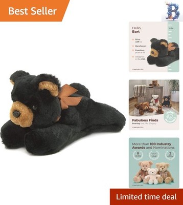 Timeless Joy: 8-Inch Black Bear Stuffed Animal from Bearington Collection