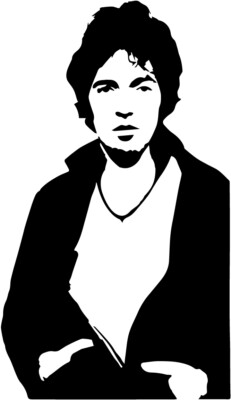 Bruce Springsteen #1 VINYL DECAL Darkness on the Edge of Town car ...