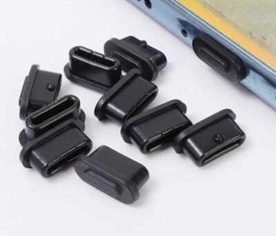 10 Stück Typ-C Handy USB Anti-Staub-Stecker Silikon Stopper Schutz 