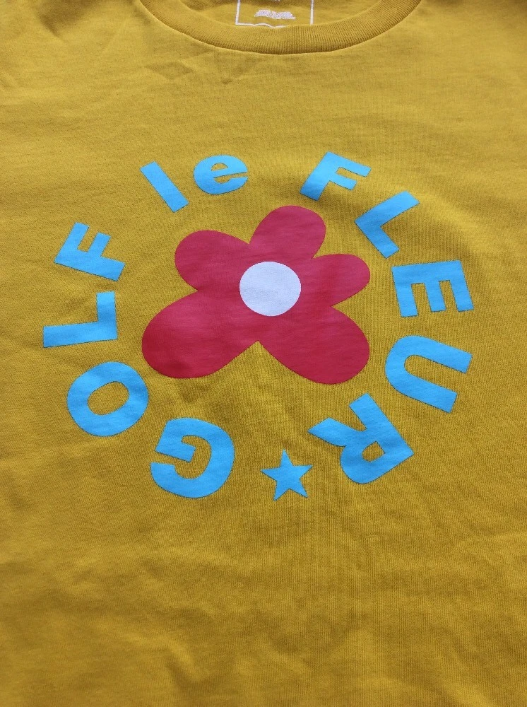 Converse X Golf Le Fleur X Tyler The Creator T Shirt Yellow Size M