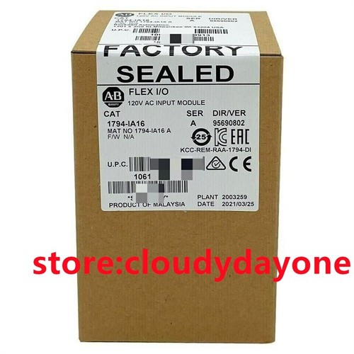 New Factory Sealed AB 1794-IA16 / A Flex I/O 120VAC Input Module 1794-IA16 - Picture 2 of 3